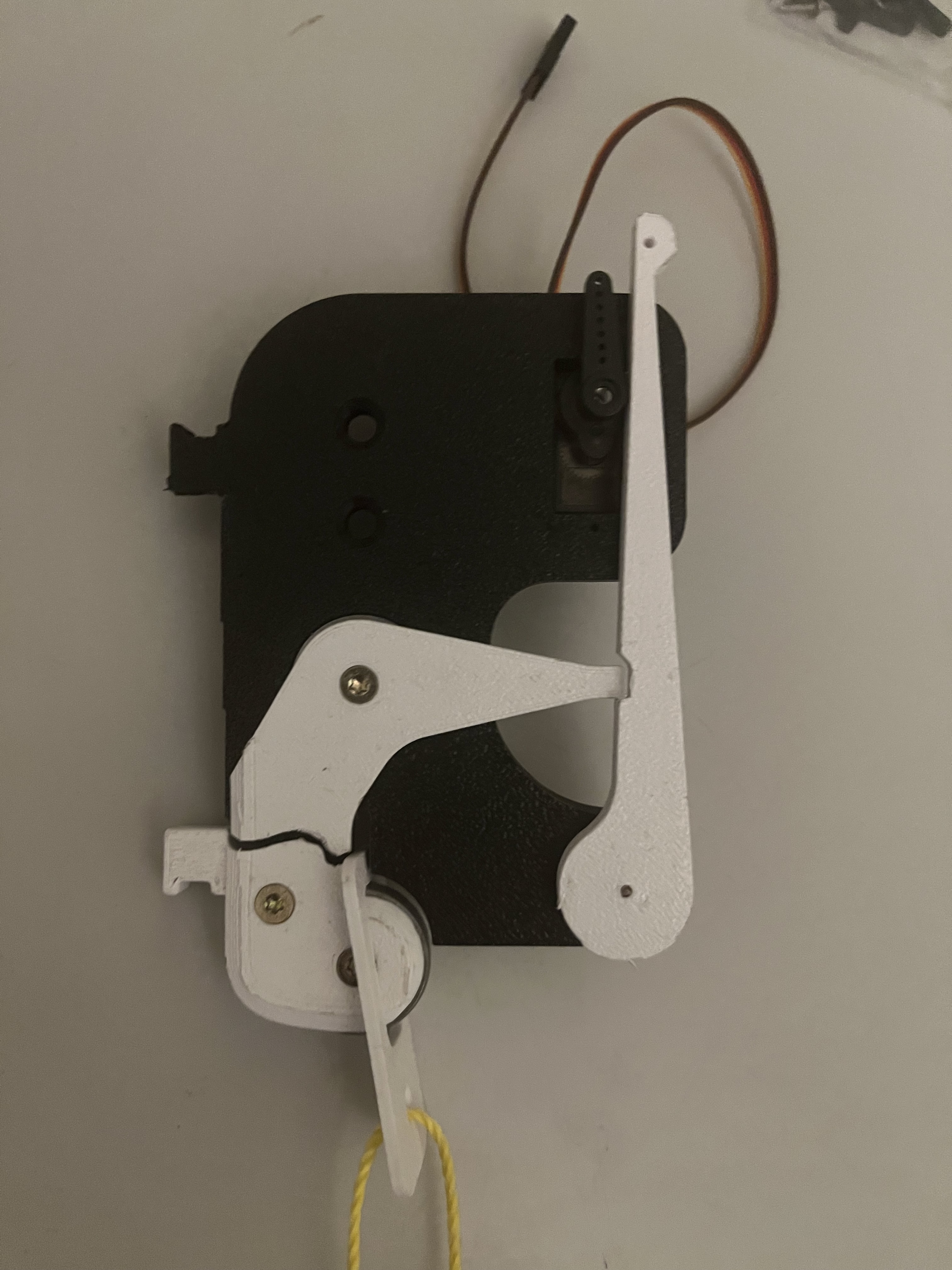 3D printed hook release mechanism prototype